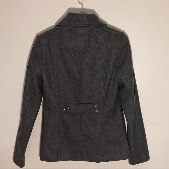 Rampage Grey Peacoat | Size S | Tailored | Office | Holiday | Fall Coats - Picture 2 of 13